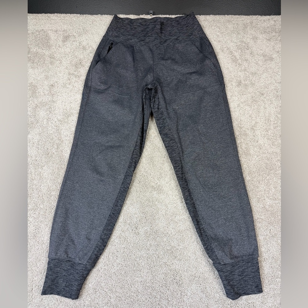 Athleta Venice Jogger Women’s Size XS Heather Charcoal High Rise Zip Pockets‎
